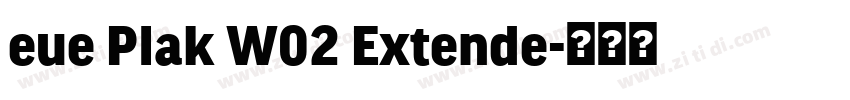 eue Plak W02 Extende字体转换